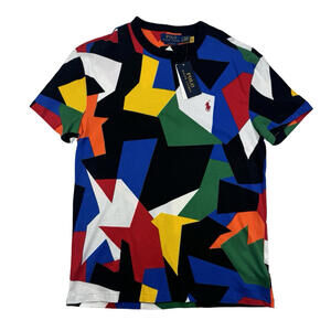 Polo Ralph Lauren Classic Fit Abstract Print Cotton Jersey T-Shirt Size S